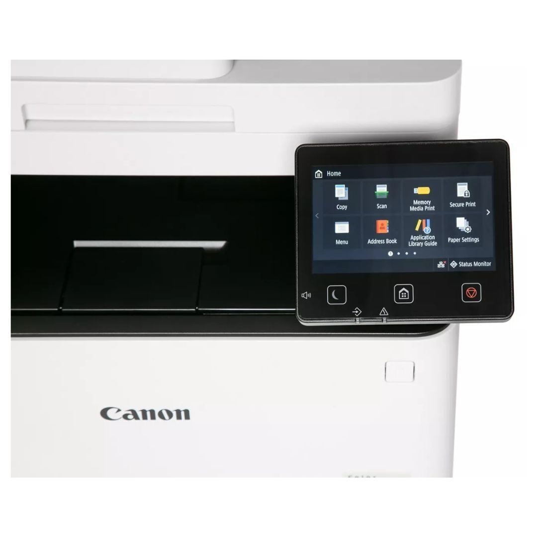 Restored Canon Color imageCLASS MF654Cdw 3-In-1 Wireless Color Laser Printer with 50-Sheet Automatic Document Feeder and 5-Inch Color Touchscreen, White/Black Body (Refurbished)