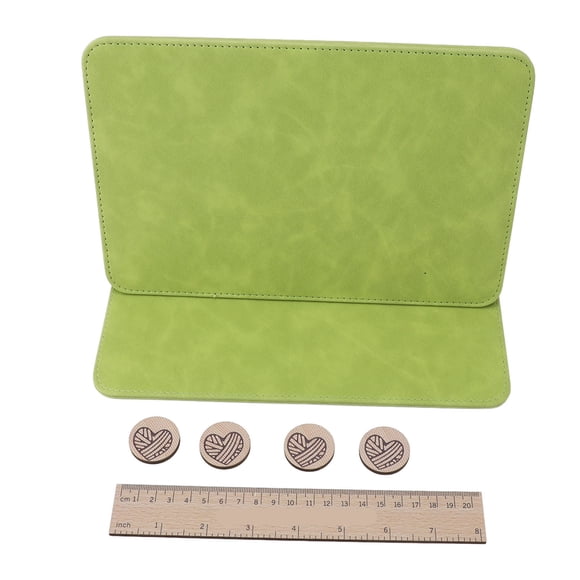 Knitting and Cross Stitch Pattern Holder Adjustable Chart Keeper with Marker Discs for Counted Stitch Projects