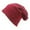 Wine, variant on Winter Hats for Men and Women Winter Beanie Winter Knitted Hat With Ear Unisex for Outdoor Sports and Street Fashion Cold Weather Trapper Cossack Style Cap
