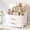 White, variant on JLBAO 3-Tier Skincare Makeup Organizer with Drawers for Vanity and Bathroom Countertop, Large Cosmetic Storage Box Case for Dresser, with Non-Slip Base