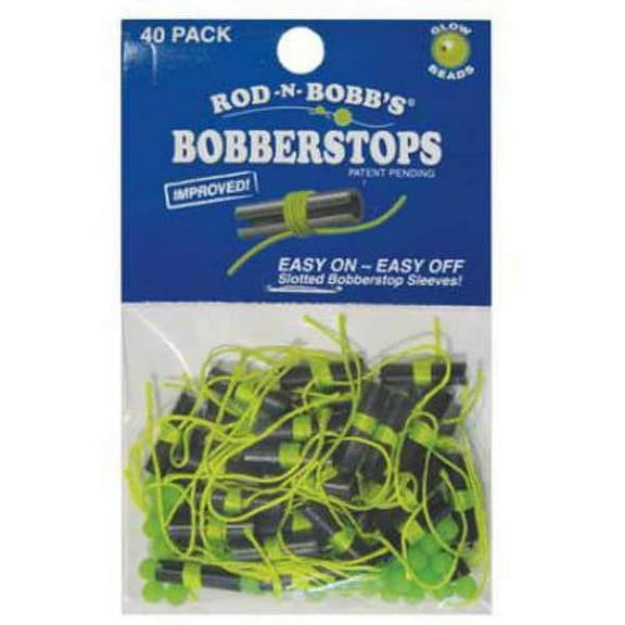 ROD N BOBBS Bobber Stops and Beads Pack of 40, Chartreuse