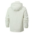 thumbnail image 3 of WTOBBY Men's Winter Waterproof Jacket for Casual Outdoor - Solid Color Hardshell Fashion, Cold Weather Protection, Ideal for Daily Commute, Hiking, and Durable Use,White 4XL, 3 of 3