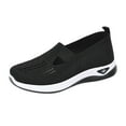 thumbnail image 6 of Mepaouo Orthopedic Walking Shoes for Women Arch Support Soft Slip on Casual Running Diabetic Sneakers Black, 6 of 7