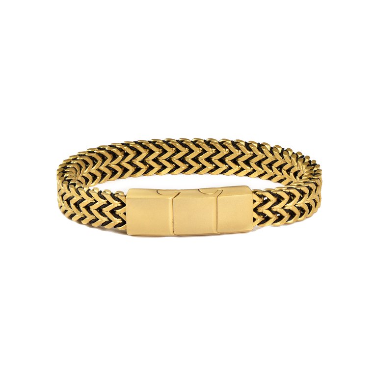 Cuban Link Bracelet for Guys Matte Stainless Steel Chain Link