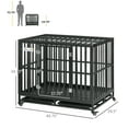 Picture Idea: Pawhut Heavy Duty Dog Crate Metal Kennel And Cage Dog