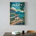 thumbnail image 6 of Paraty Retro Travel Poster Vintage Brazil Tourism with Colonial Streets & Beaches Canvas Poster, 6 of 8