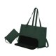 thumbnail image 4 of Bolsa de para mujer bolso de computadora acolchado para viajes de oficina de collage casual Verde, 4 of 8