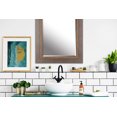 thumbnail image 3 of 35 x 27 Inch MDF Wall Mirror, Taupe Brown Large Rectangle Modern Mirror for Bathroom Entryway Bedroom, 3 of 3