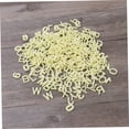 thumbnail image 4 of FRCOLOR 200Pcs Acrylic Letters Alphabet Beads Resin Pendants for DIY Bracelets Key Chains Yellow, 4 of 8