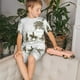 thumbnail image 4 of Balery Cowboys Riding A Horse Near A Tree Conjunto de Pijama Infantil de Manga Corta con Estampado – Ropa de Dormir de Algodón Suave-Large, 4 of 6