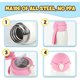 thumbnail image 2 of Children's stainless steel insulated water bottle 550ml/18.5oz vacuum insulated bottle with straws, 2 of 5