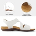 thumbnail image 3 of Pennysue Women's Arch Support Sandals White Lightweight Walking Sandals 8M, 3 of 8