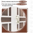 thumbnail image 5 of 72" X 80" (2 Sets of 36") Prehung Door Universal/Reversible Hinging Surface Mount Steel Security Door With Perforated Metal Screen With Lock, 5 of 5