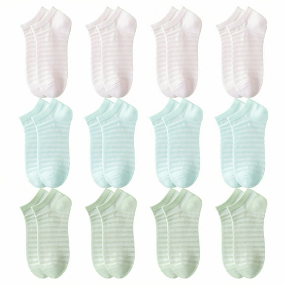 TELOLY 2Pairs Ankle Socks for Women,Cotton Womens Socks Size 7-9,Socks for Women