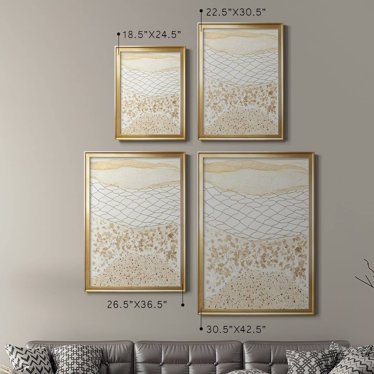 Coast Away II Premium Framed Print, in Gold, Black, or Silver - Ready to Hang