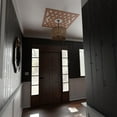 thumbnail image 5 of 38"OD x 9 7/8"ID x 3/8"T Chevron Wood Fretwork Pierced Ceiling Medallion, Wood (Paint Grade), 5 of 10