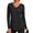 Black-Long Sleeve, variant on Womens Workout Tops V Neck Tee Shirts Quick Dry Athletic Shirts Women Loose Gym Running Tops