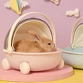 thumbnail image 3 of CSChome Little Pet Nest Small Pet Travel Cage - Cradle Design with Handle, Easy Entry and Exit, Easy Cleaning for Rabbits Hamsters Hedgehogs, 3 of 6
