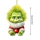 thumbnail image 3 of Adorno para árbol de Navidad Grinch con colgantes de monstruo verde divertidos y bonitos de 8cm para interiores, 3 of 6