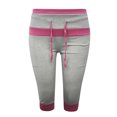thumbnail image 5 of Stamzod Womens Leggings Fashion Patchwork Summer High Waisted Plus Size Leggings Casual Slim Fitting Yoga Gym Capri Leggings for Women Gray XXXL, 5 of 5
