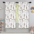 thumbnail image 5 of Blackout Kids Curtains,White Forest Girl Pattern Childrens Insulated Curtains Set Of 2,Bedroom Essentials,Toddler Room Decor 42"x63", 5 of 5