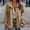 Khaki, variant on Baqcunre Womens Winter Coats Women's Solid Color Fashion Casual Button Long Sleeve Pocket Fleece Coat Fleece Jacket Fall Outfits Beige L