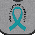 thumbnail image 4 of Inktastic Ovarian Cancer Awareness Ribbon Boys or Girls Baby Bib, 4 of 4