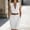 *White, variant on ClodeEU Women's V Neck Sleeveless Midi Work Dress with Waist Belt,Business Casual Office Dress Black,Women's Plus L
