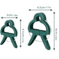 thumbnail image 3 of Haidf 20Pcs Plant Clips for Climbing Plants, Reusable Garden Clips for Supporting Plant Stems, Stalks and Vines, Gentle Plant Support Clips for Trellis, Bamboo Stakes and Tomato Cage, 2.4", Green, 3 of 8