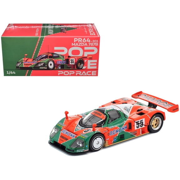 Mazda 787B #55 "Mazdaspeed" Winner "24 Hours of Le Mans" (1991) 1/64 Die Cast Model Car by Pop Race