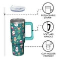 thumbnail image 3 of Merry Christmas 30oz Tumbler with Handle and Straw Vacuum Insulated Stainless Steel Water Bottle for Home Travel Holiday Drinks, 3 of 5