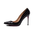 thumbnail image 2 of Spikes Pink Sole High Heel Pumps, 2 of 3