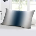 thumbnail image 5 of Gray Navy Blue Throw Pillow Covers, Modern Gradient Geometric Soft Breathable Pillow Cases with Invisible Zipper for Sleeping, King Size Pillowcases for Couch Bed Sofa Chair 20x36 Inches, 5 of 6