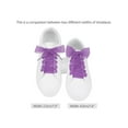 thumbnail image 2 of INSPIRE CHIC 2 Pairs Flat Snow Yarn Shoelaces 2.5cm/4cm Wide Transparent Shoe Laces for Sneakers Purple 80x4cm/31x1.6", 2 of 7