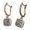 Gold, variant on Square Cubic Zirconia Earrings Full Designs For Daily Wear Parties Copper