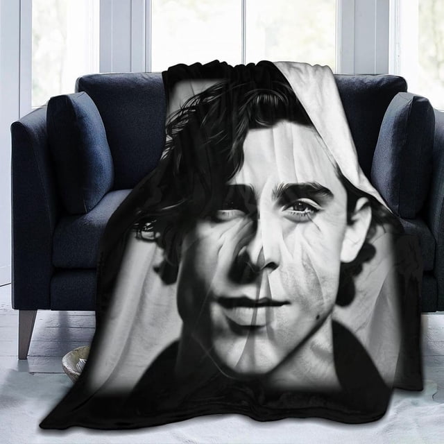 Timothee Chalamet Blanket Throw Blankets Ultra Soft Flannel Lightweight Throws for Couch, Bed,All Seasons Use 40"x30"