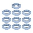 thumbnail image 2 of Dalazy DOUBLE EAR CLIPS ,O CLAMP ,ZINC ,10 STEEL PACK PLATED 17 to 20mm 1Set, 2 of 6