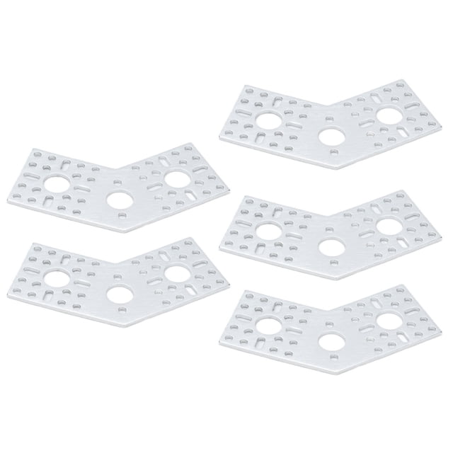 5 uds placas de rejilla con agujeros soporte de patrón de agujeros de aleación de aluminio para robots equipos de ingeniería que conectan piezas fijas 3108-0002-0003