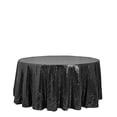 thumbnail image 3 of BalsaCircle 120" Sequin Round Tablecloth Black, 3 of 8