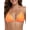 Orange, variant on Women's Cheeky Triangle Bikini Top Halter Bathing Suit Top for woman , Size S-2XL