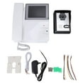 thumbnail image 2 of Wired Video Intercom Doorbell System, Anti Interference Adjustable Night Vision 4.3 Inch Color Digital LCD Visual Intercom Doorbell Monitor Video Door Phone Bell Kits, 2 of 7