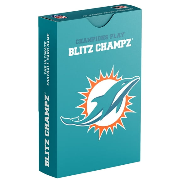 Blitz Champz Miami Dolphins Card Game for Family and Kids