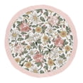 thumbnail image 1 of Sweet Jojo Designs Vintage Floral Girl Baby Playmat Tummy Time Infant Play Mat - Blush Pink, Yellow, and Green Boho Shabby Chic Rose Flower Farmhouse, 1 of 4
