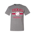 thumbnail image 2 of Wild Bobby City of Texas Baseball Fantasy Fan Sports Men's T-Shirt, Heather Grey, Large, 2 of 6