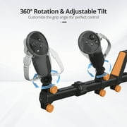 X-super Home VR Gunstock for Meta Quest 2/3 with Adjustable Grips, Left-Hand Friendly, Tactical Sling System