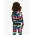 thumbnail image 3 of Justice Girls Everyday Faves Fleece Hoodie Sweatshirt, Sizes 5-18 & Plus, 3 of 4
