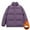 Purple, variant on Men's Down-filled Cotton Coat with Stand-up Collar, New Winter Style, Hong Kong Style, Loose Fit, Plus Size, Youth Cotton-padded Jacket, Hooded Puffer Jacket Black L