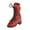 Vin Rouge, variante sur KLKCMS Bottes à Fermeture Éclair Échelle 1/6 pour Jouet HT Figurine d'Action Femme 12 Po Rouge