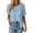 Blue, variant on Women's Spring Short Sleeve Sweaters Lightweight V Neck Casual Going Out Summer Tops Beach Vacation Clothes