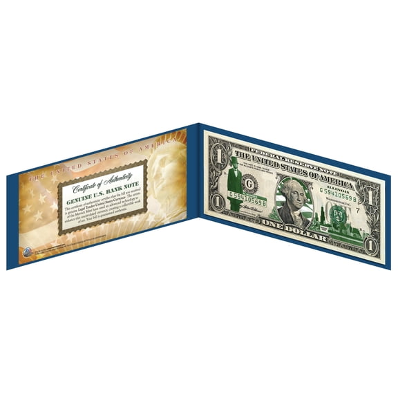 ILLINOIS State $1 Bill *Genuine Legal Tender* U.S. One-Dollar Currency *Green*